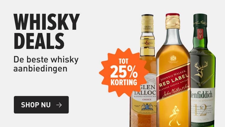 Whiskydeals met korting tot 25%
